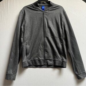 Kit & Ace Zip Jacket Sz M Cashmere Blend Stretch Athleisure